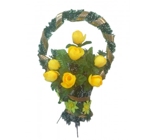 Траурная корзина T-6