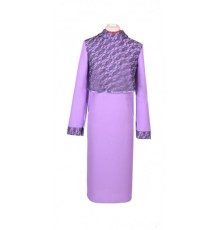 Платье женское ритуальное с гипюром